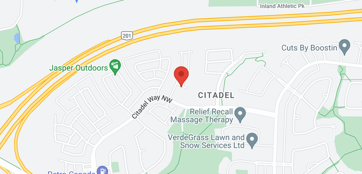 map of 321 Citadel Point NW
